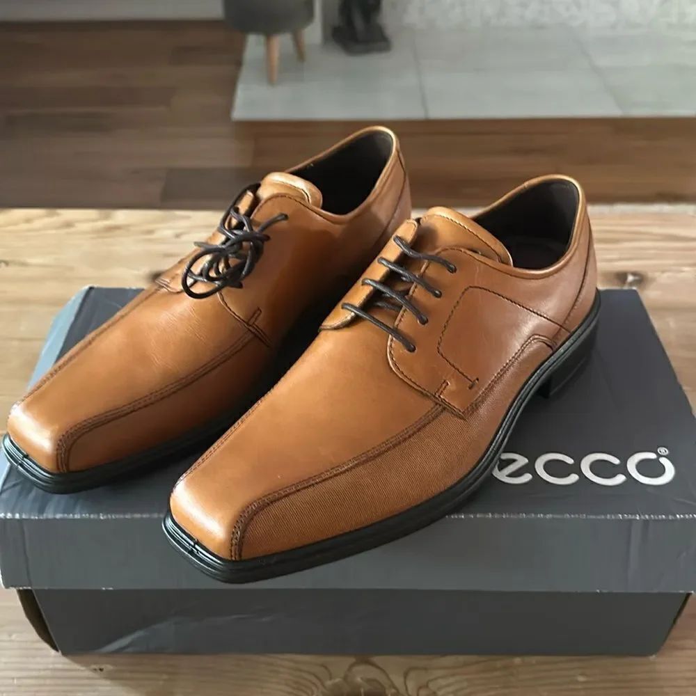 ECCO Johannesburg Bike Men's Toe Tie Oxford Shoe (Amber SZ 6-6.5) 62354401112